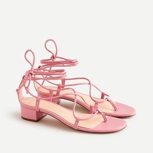 Bnib JCREW pink leather sandals